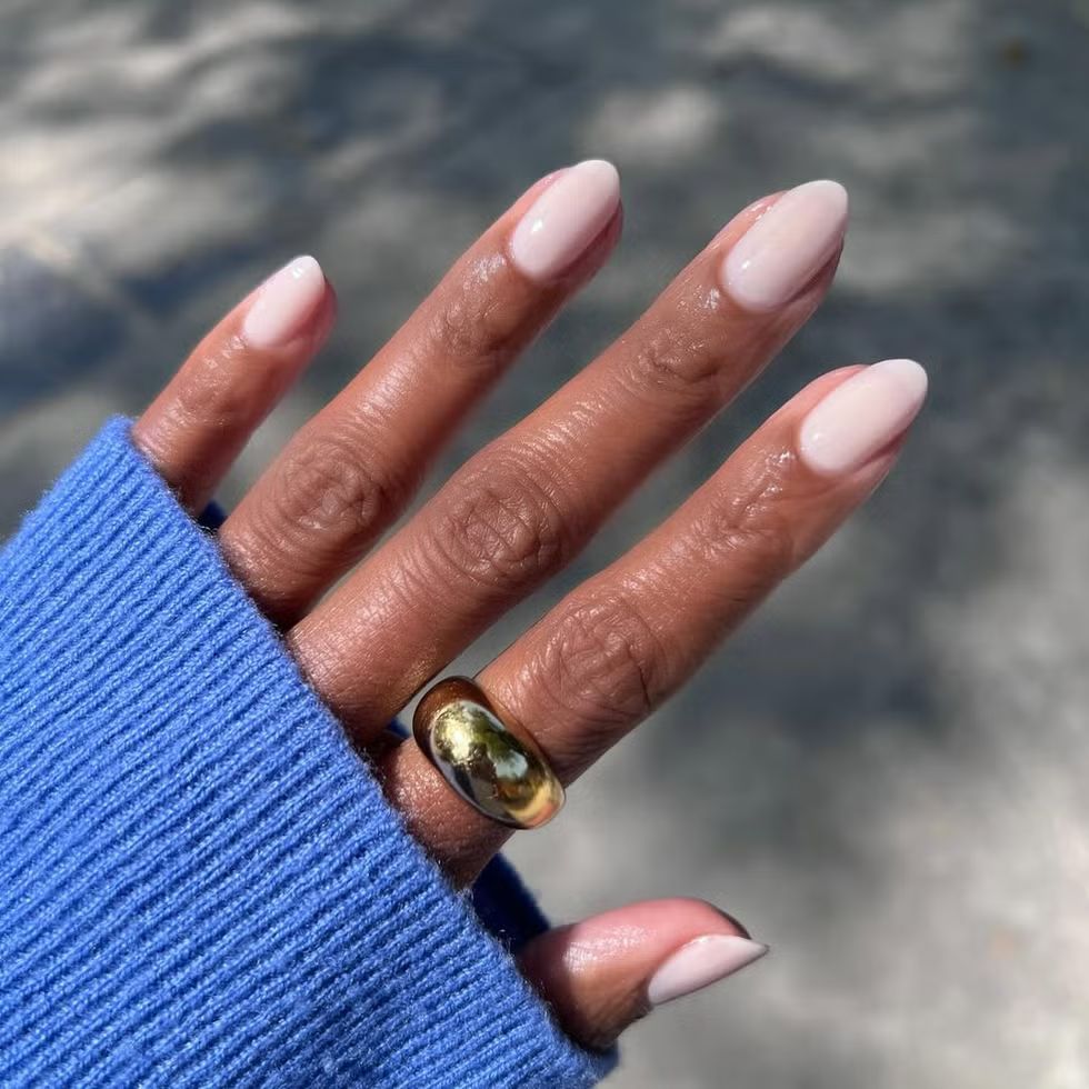 Solid Color Visual Idea Solid Color Visual Idea — Winter Nail Colors 2027 for Dark Skin