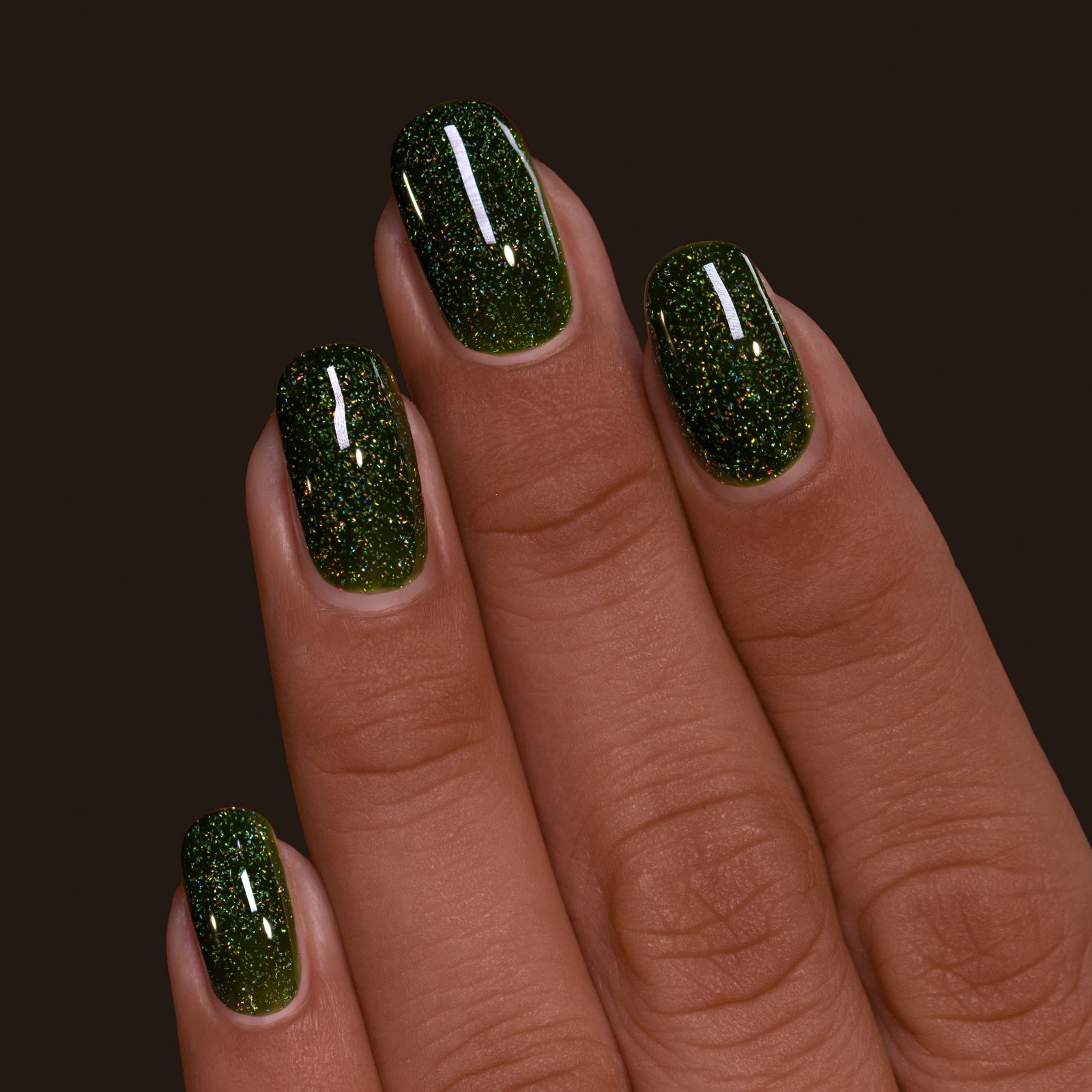 Fine Glitter Particles Visual Idea Fine Glitter Particles Visual Idea — Forest Green Nails 2027