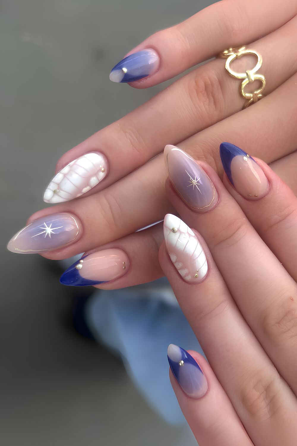 Both Hands Visual Idea — 30th Birthday Nails 2027