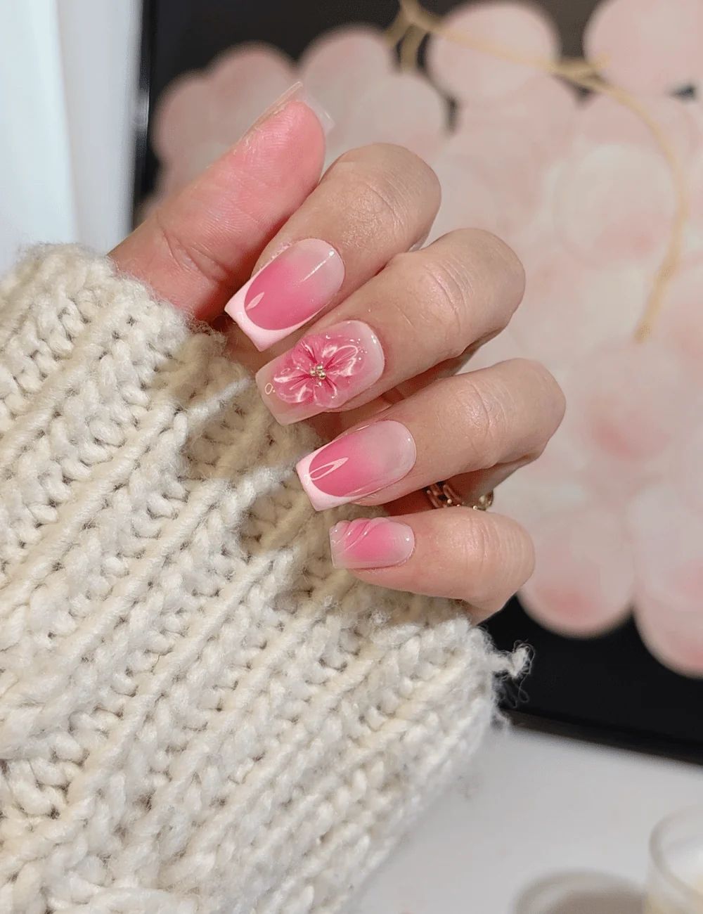 Visual Idea — Floral Gel Nails 2027