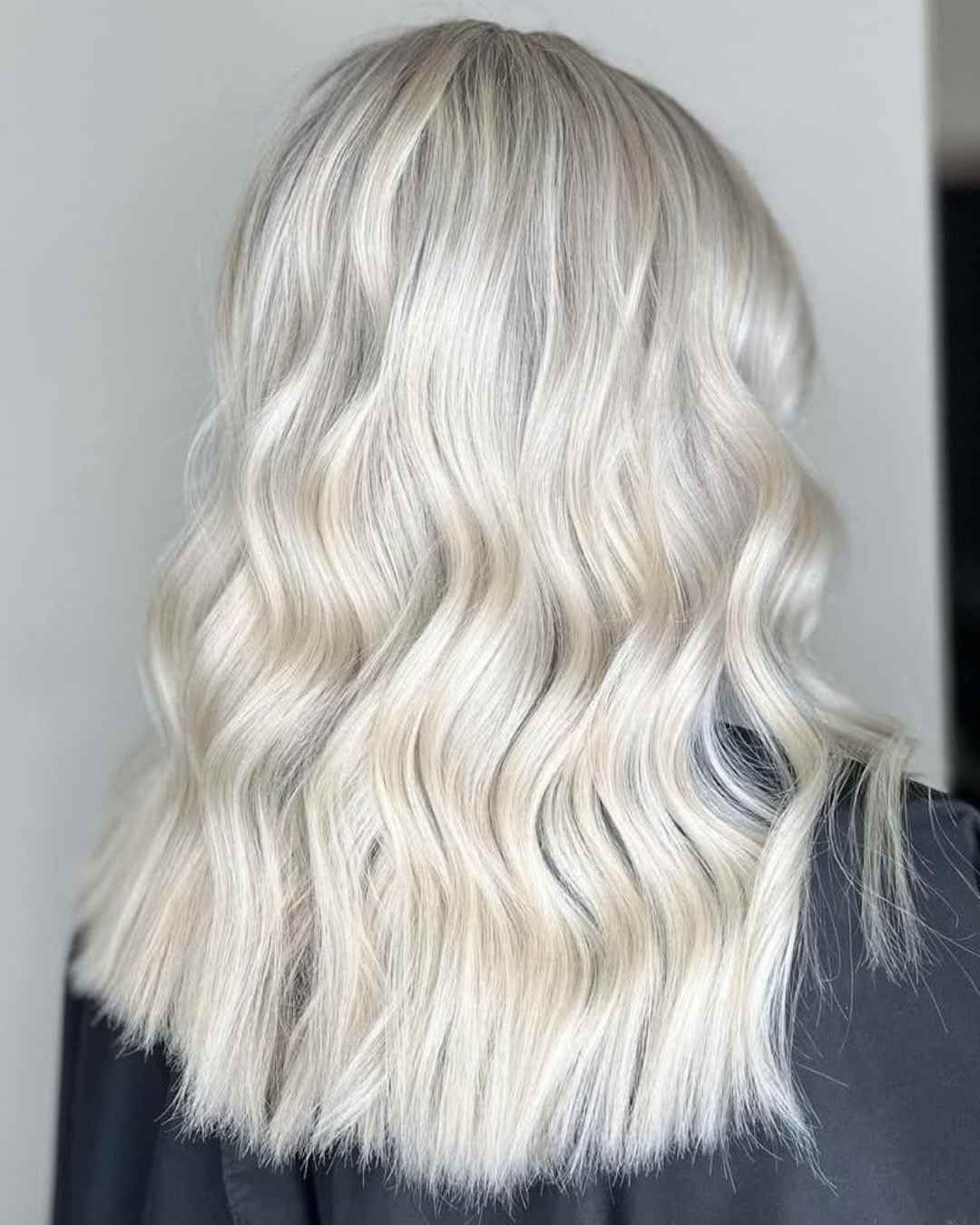 Icy Blonde With Root Shadow Visual Idea — Blonde Wavy Hair 2027