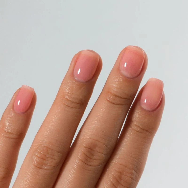 Sheer Pink Nude Short Square Sheer Pink Nude Short Square — Clean BB Cream Nails 2027