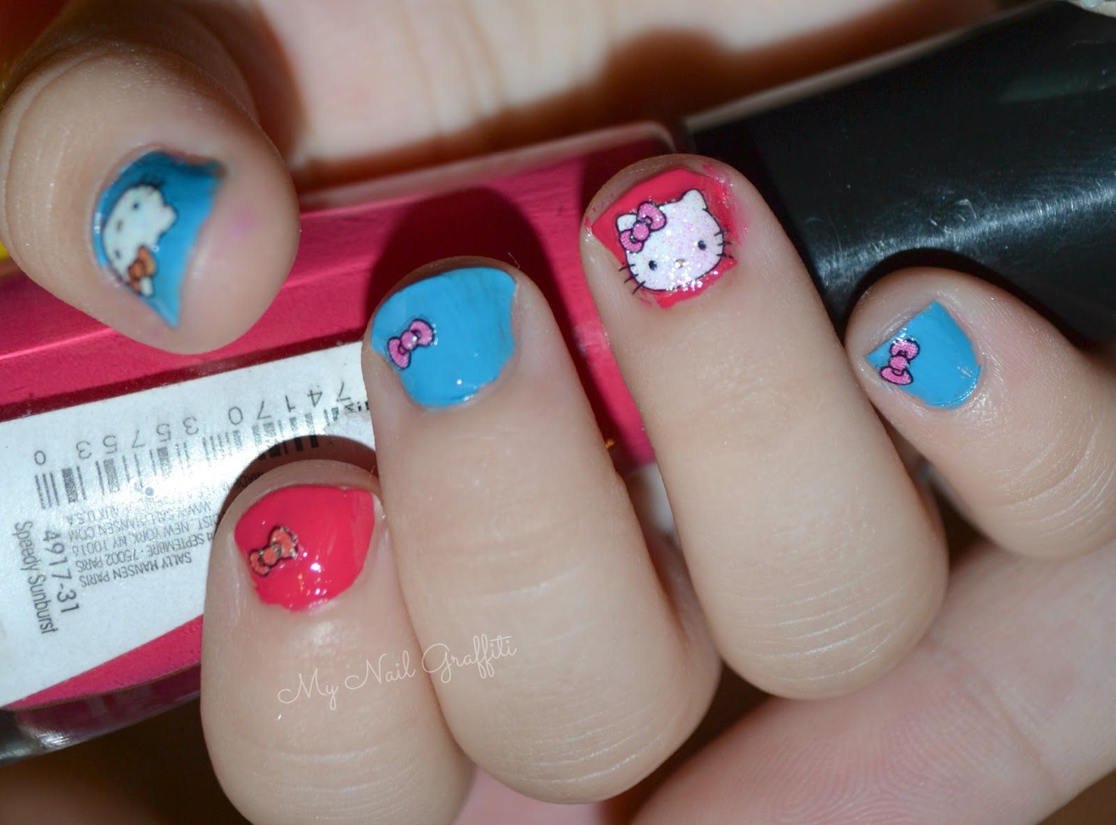 Easy DIY Hello Kitty Sticker Nails Easy DIY Hello Kitty Sticker Nails — Hello Kitty Nails 2027 for Kids