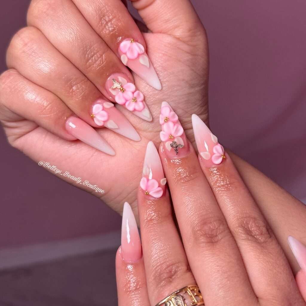 Visual Idea Visual Idea — Floral Stiletto Nails 2027