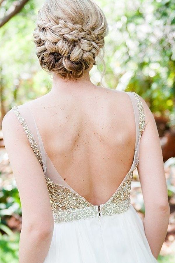 Long Hair Intricate Blonde Braided Updo Long Hair Intricate Blonde Braided Updo — Church Wedding Hairstyles 2027