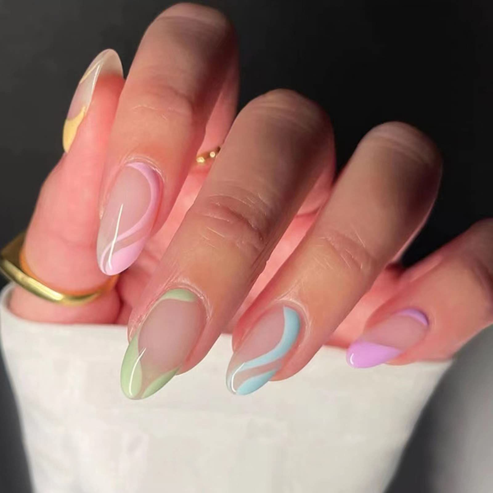Pastel Oval Nails 2027