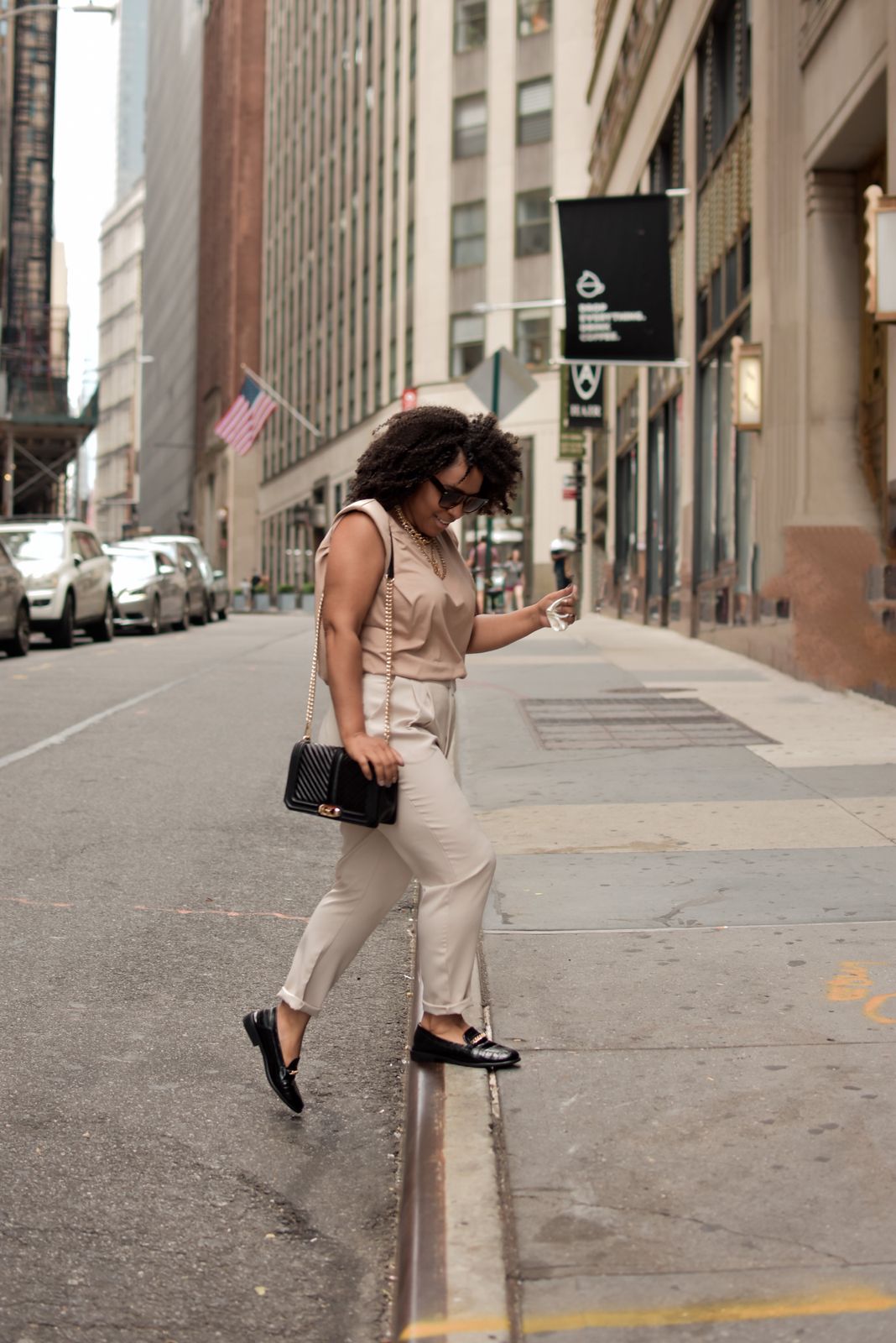 Monochromatic Taupe and Cream Trousers Outfit — Church Outfits 2027