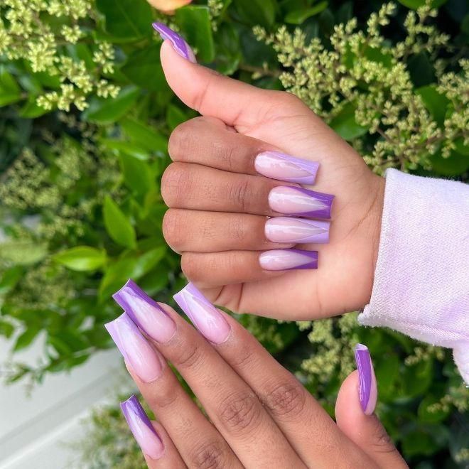 Visual Idea — Creating A Gradient Effect Summer Coffin Nails 2027