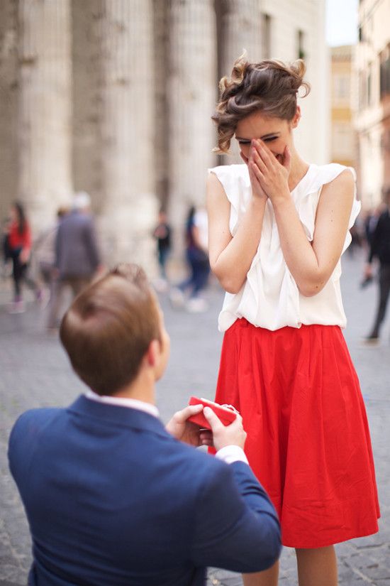 White Top and Voluminous Red Skirt for a European Proposal White Top and Voluminous Red Skirt for a European Proposal — Proposal Outfits 2027
