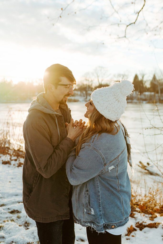 Layered Denim and Fleece for a Cozy Outdoor Shoot Layered Denim and Fleece for a Cozy Outdoor Shoot — Winter Photoshoot Outfits 2027