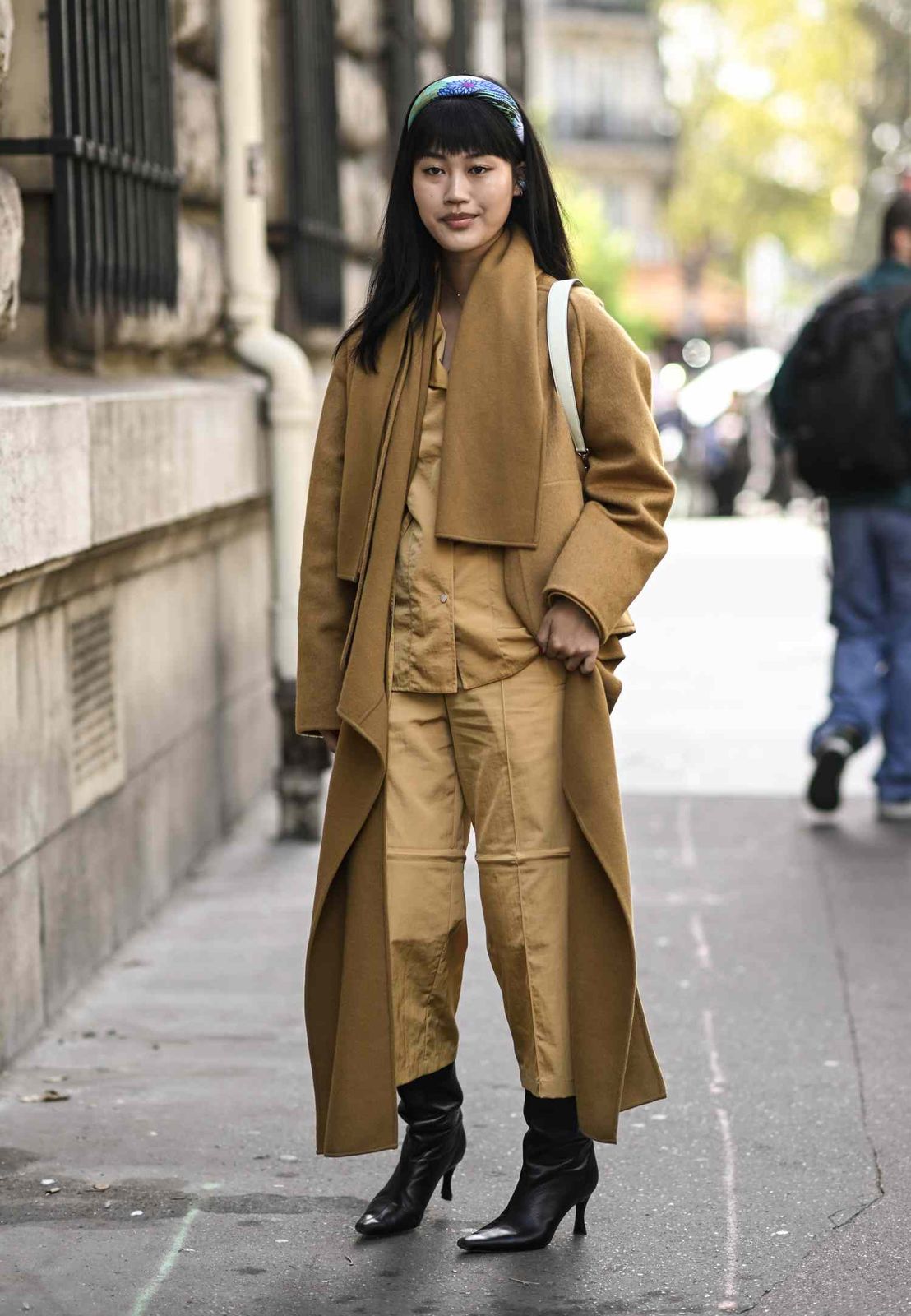 Oversized Camel Coat with Satin Set Oversized Camel Coat with Satin Set — Winter Photoshoot Outfits 2027