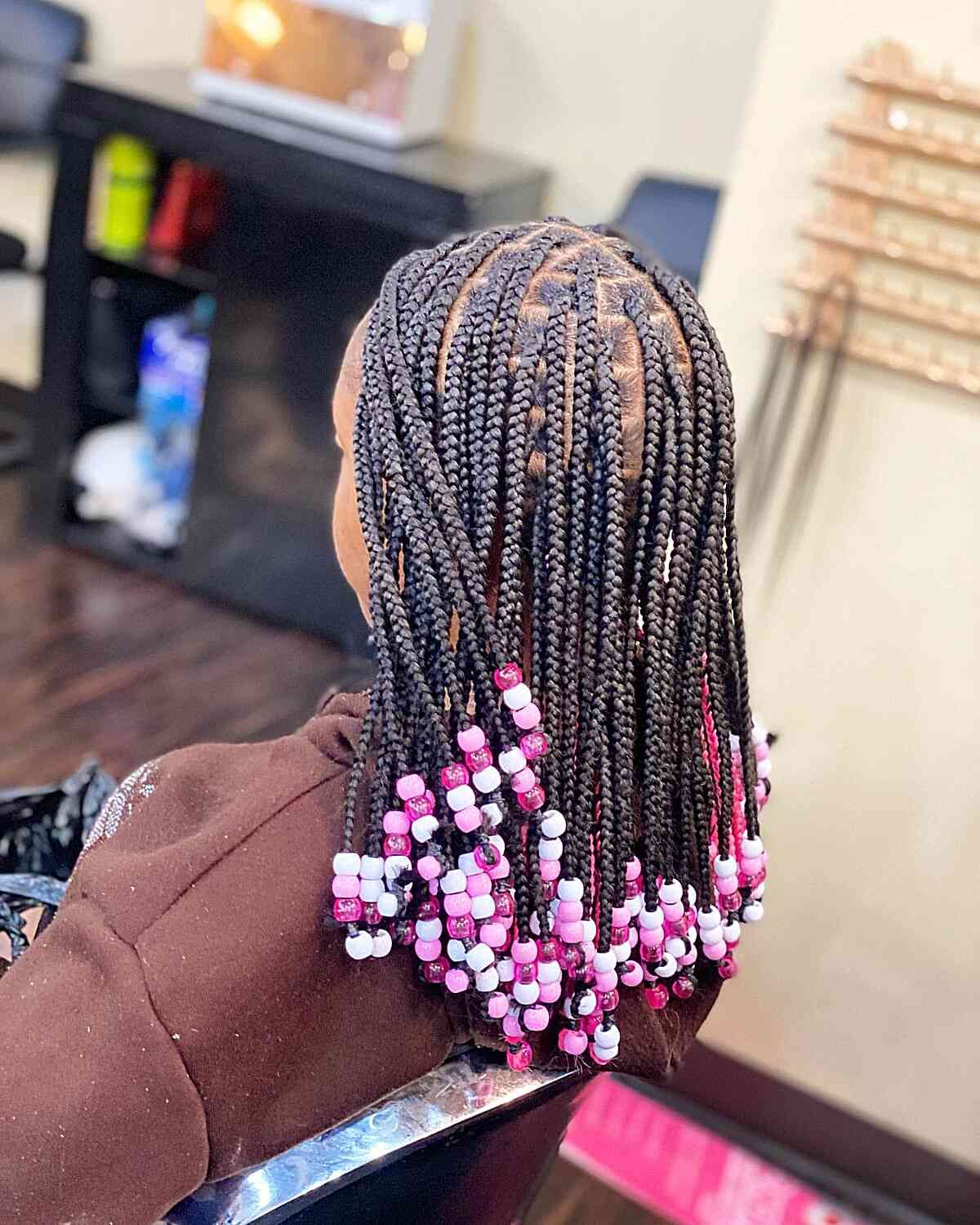 Collarbone Visual Idea — Purple Knotless Braids 2027