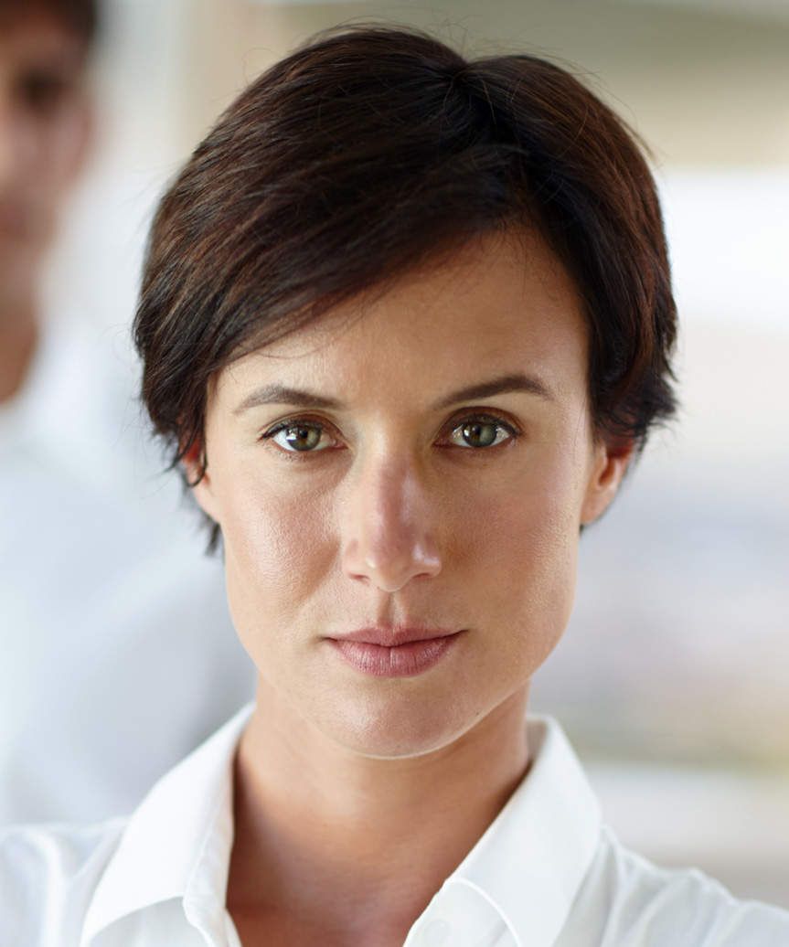 Textured Dark Brown Pixie With Fringe Textured Dark Brown Pixie With Fringe — Classic Pixie 2027