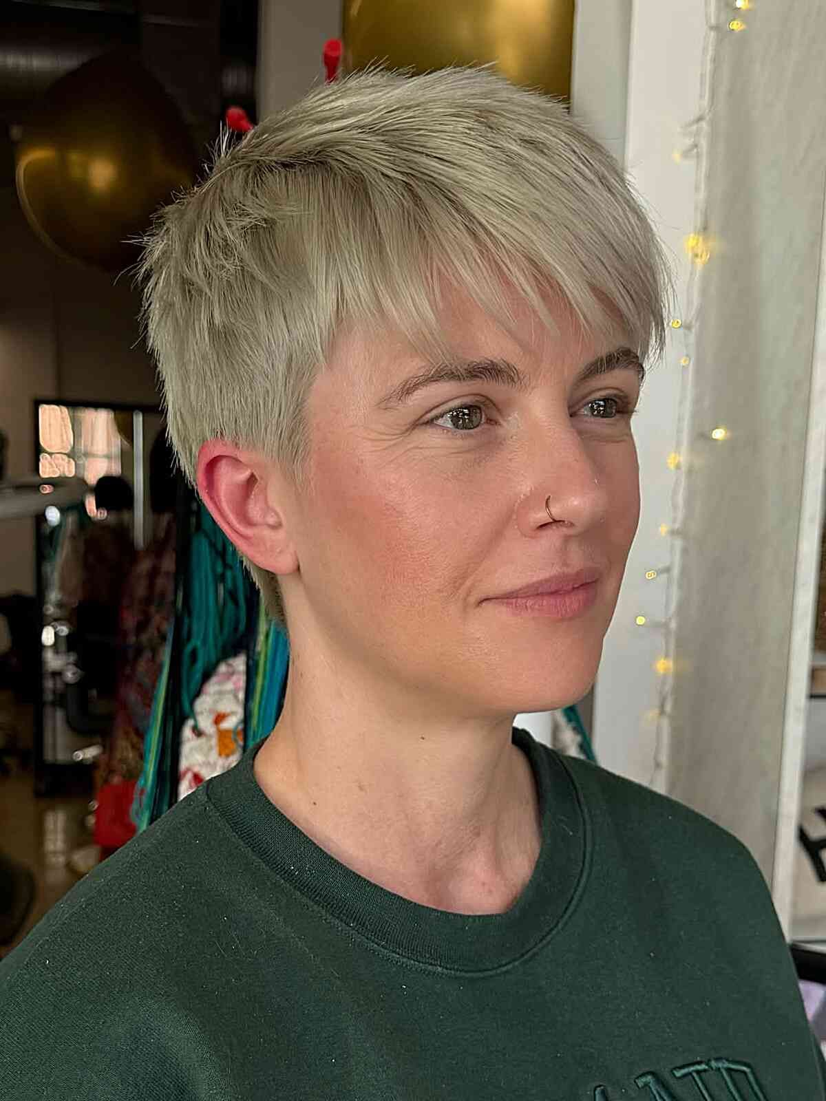 Choppy Ash Blonde Pixie With Highlights Choppy Ash Blonde Pixie With Highlights — Classic Pixie 2027