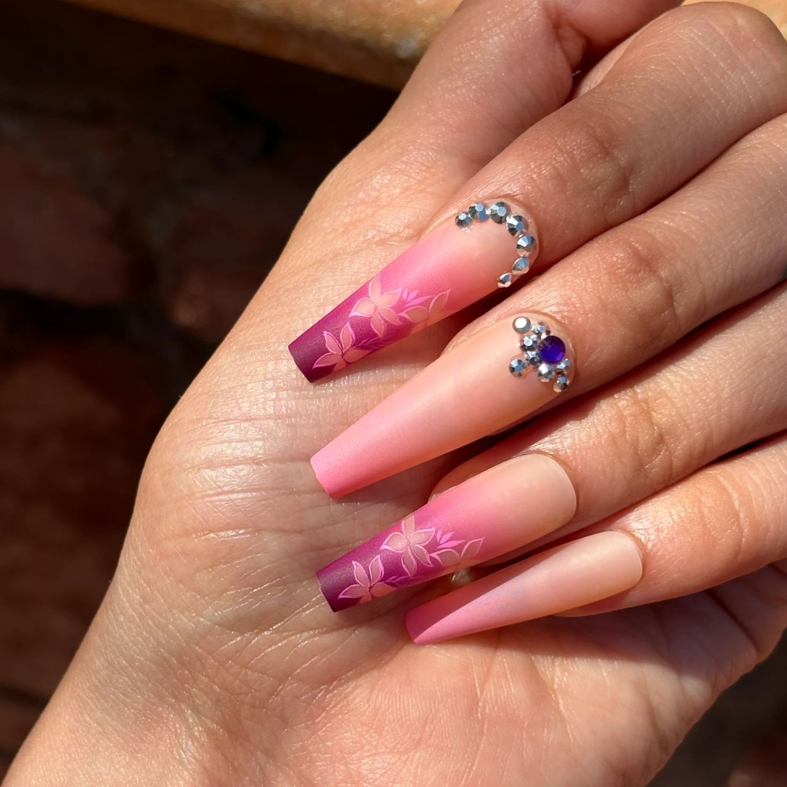 Matte Visual Idea Matte Visual Idea — Floral Coffin Nails 2027