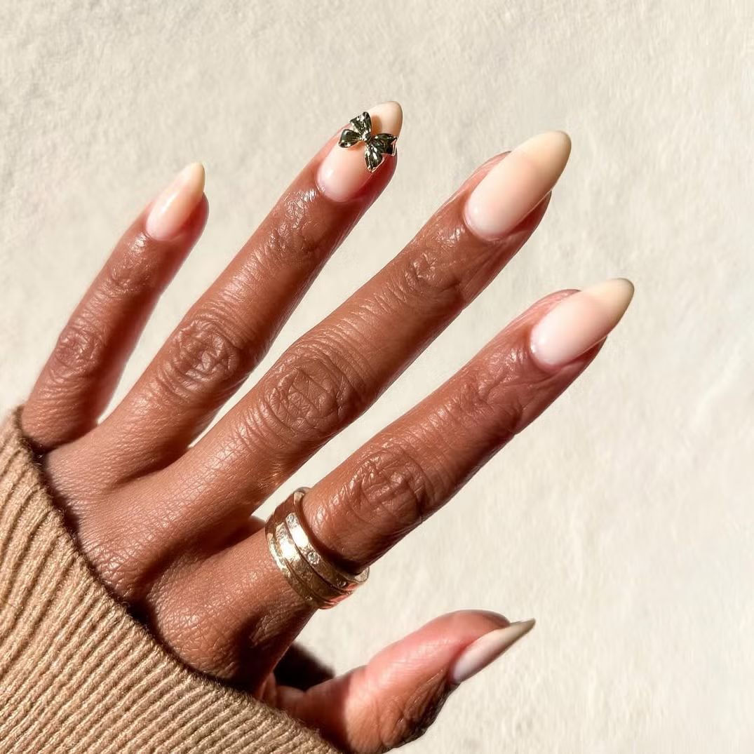 Glossy Visual Idea — Nails 2027 for Gold Dress