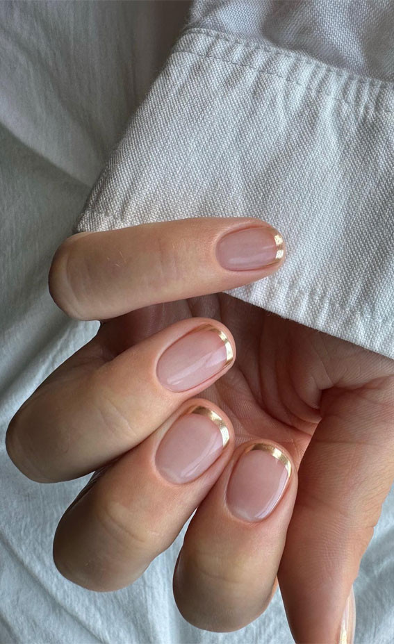 Visual Idea — The Design Is Applied To All Fingernails Visual Idea — The Design Is Applied To All Fingernails — Chrome French Tip Nails 2027