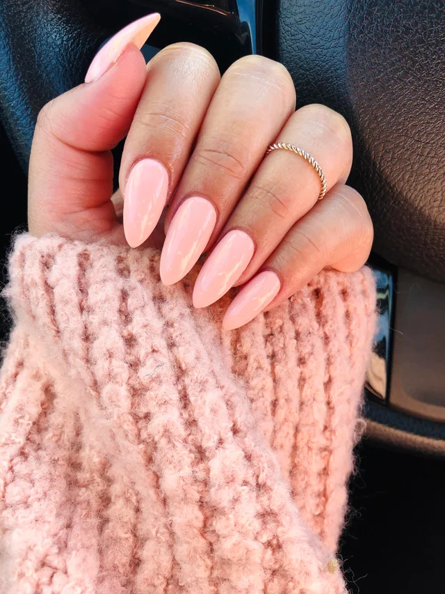 None Visual Idea None Visual Idea — Long Almond Pink Nails Ideas 2027