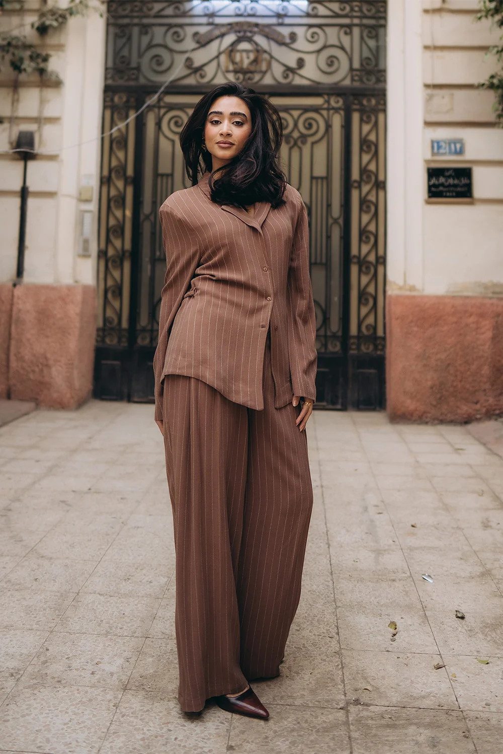 Modern Menswear Influence: Brown Pinstripe Suit Styling Modern Menswear Influence: Brown Pinstripe Suit Styling — Pinstripe Pants Outfits 2027