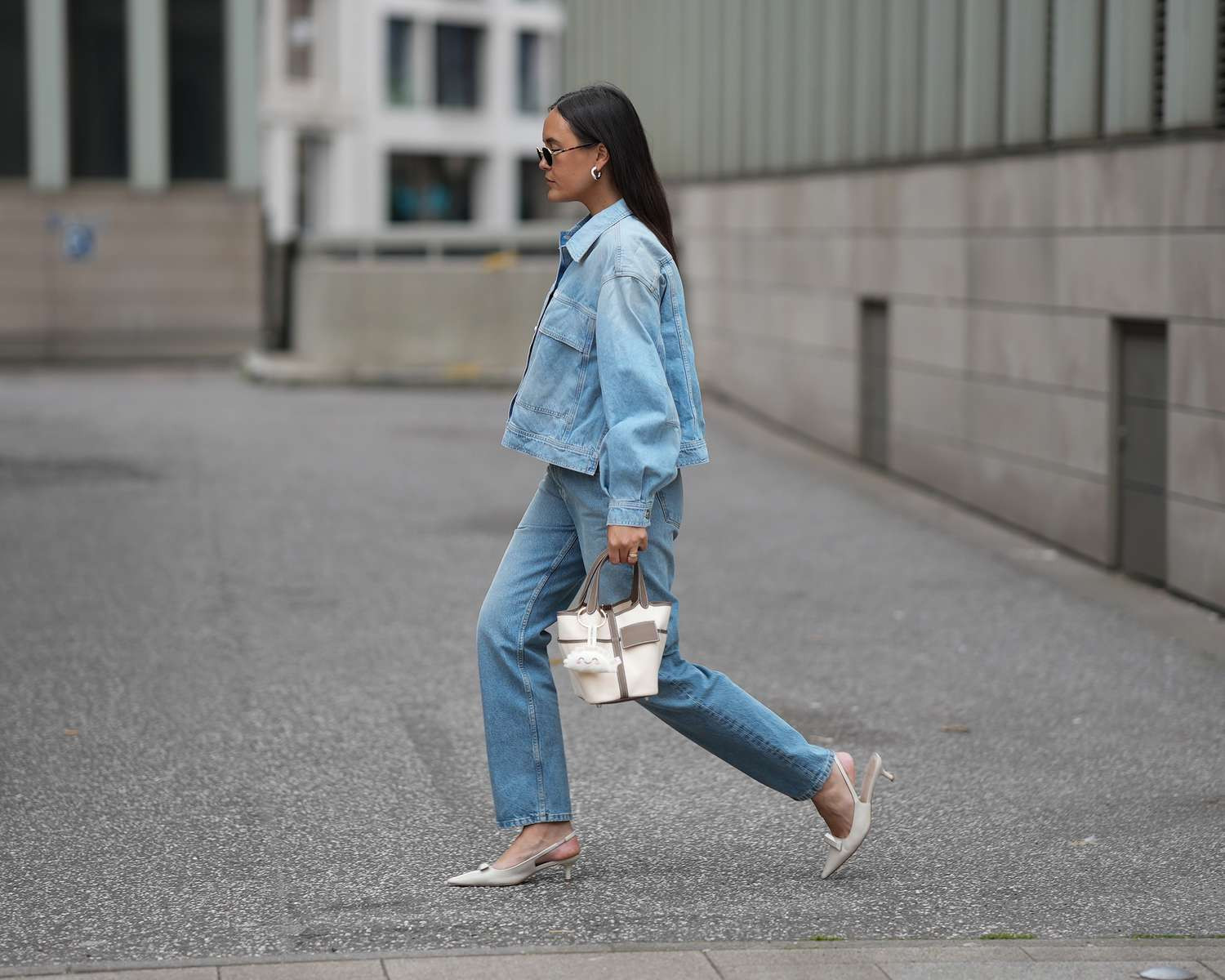 Casual Daytime Look: Light Blue Bootcut Jeans with Matching Denim Jacket Casual Daytime Look: Light Blue Bootcut Jeans with Matching Denim Jacket — Bootcut Jeans Outfits 2027 with Denim Jacket