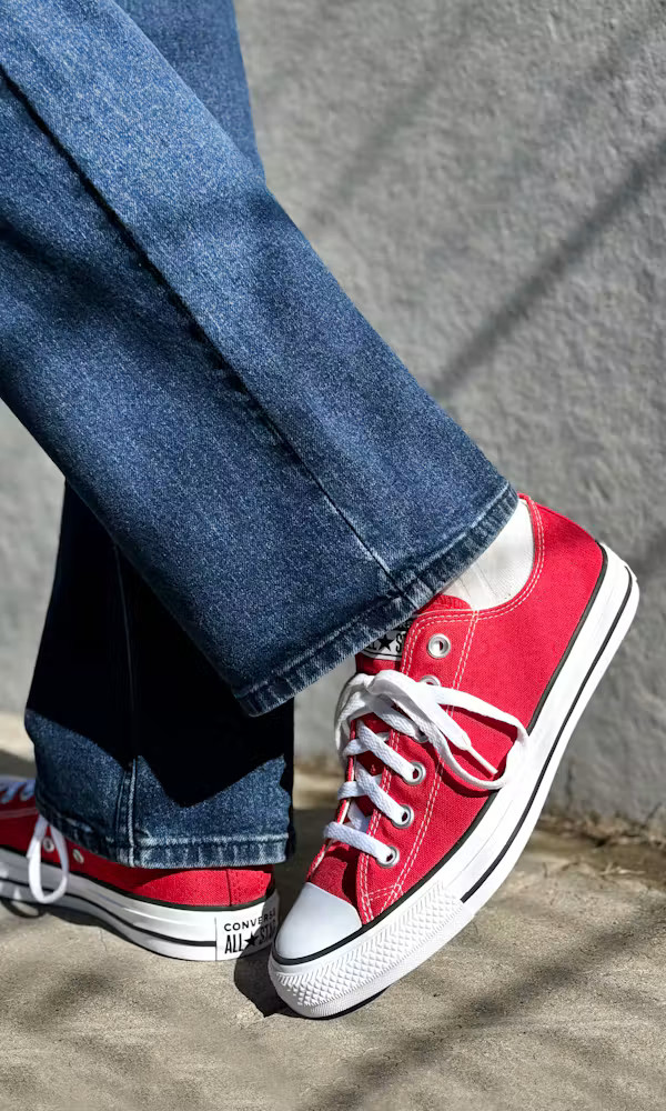 Outfit Idea — The Denim Is A Medium Wash — Bootcut Jeans Outfits 2027 with Converse