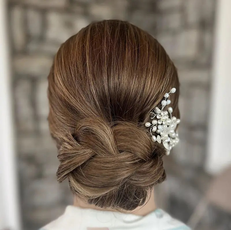 Intricate Braided Updo With Hairpiece Intricate Braided Updo With Hairpiece — Christmas Photo Hairstyles 2026